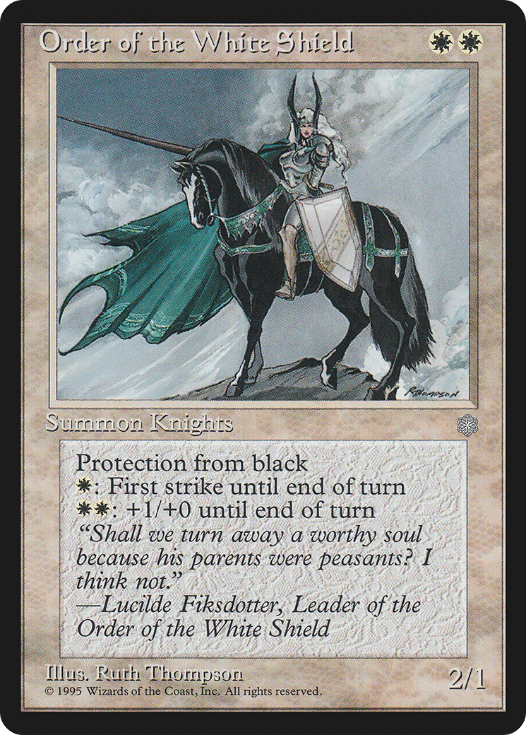 Order of the White Shield (ICE-046) [Ice Age] MTG Single Wizards of the Coast