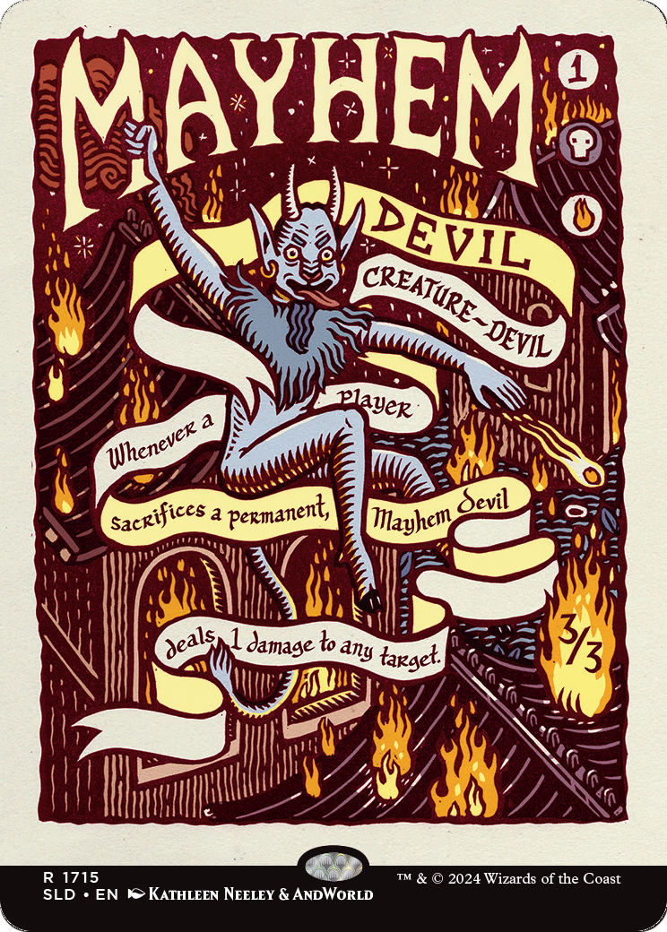 Mayhem Devil (SLD-1715) [Secret Lair] Drop (Borderless) MTG Single Wizards of the Coast