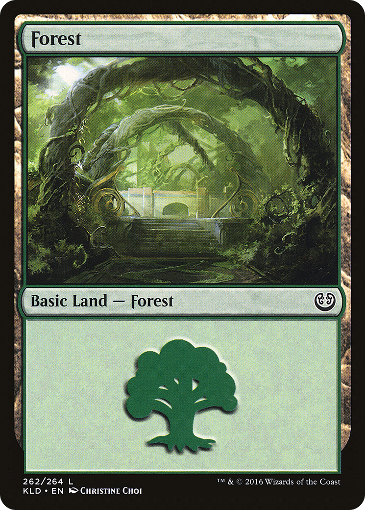 Forest (262) (KLD-262) [Kaladesh] Foil MTG Single Wizards of the Coast