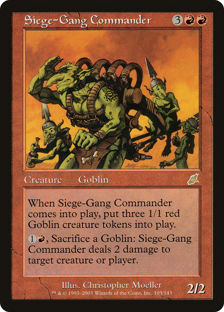 Siege-Gang Commander (SCG-103) [Scourge] MTG Single Wizards of the Coast