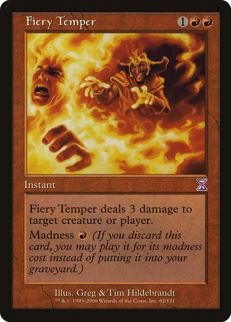 Fiery Temper (TSB-062) [Time Spiral Timeshifted] Foil MTG Single Wizards of the Coast