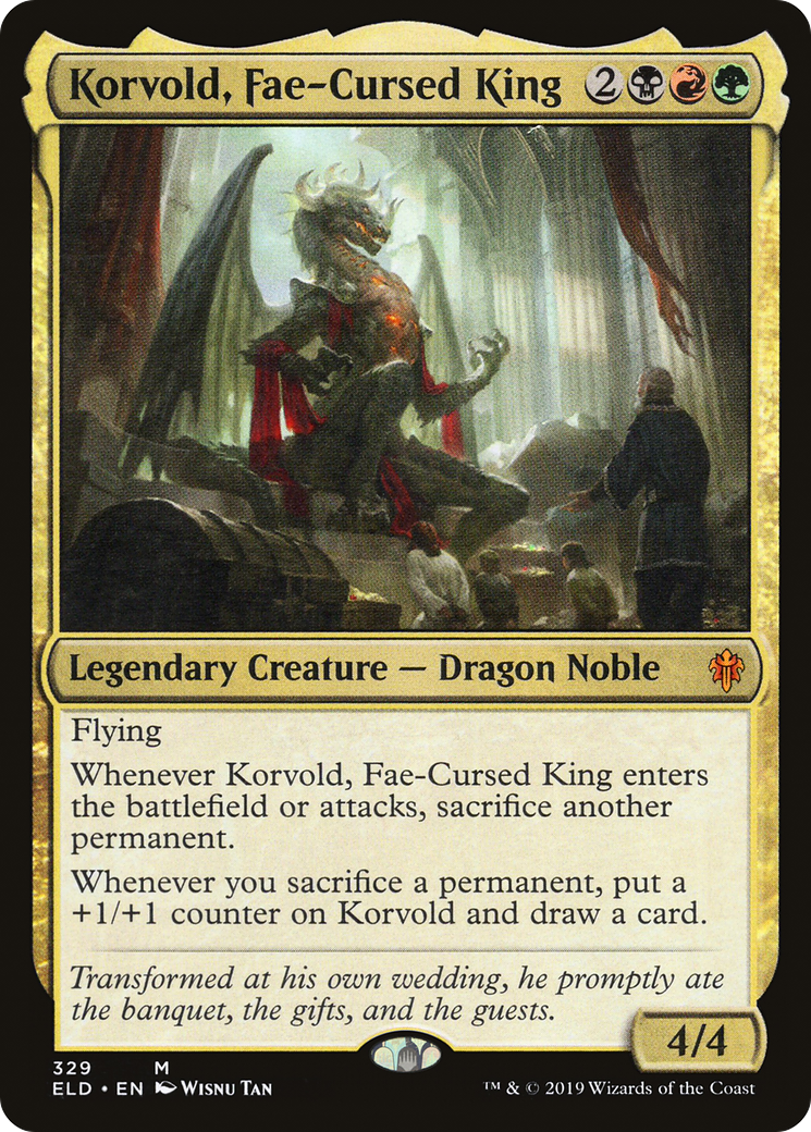 Korvold, Fae-Cursed King (ELD-329) [Throne of Eldraine] Foil MTG Single Wizards of the Coast