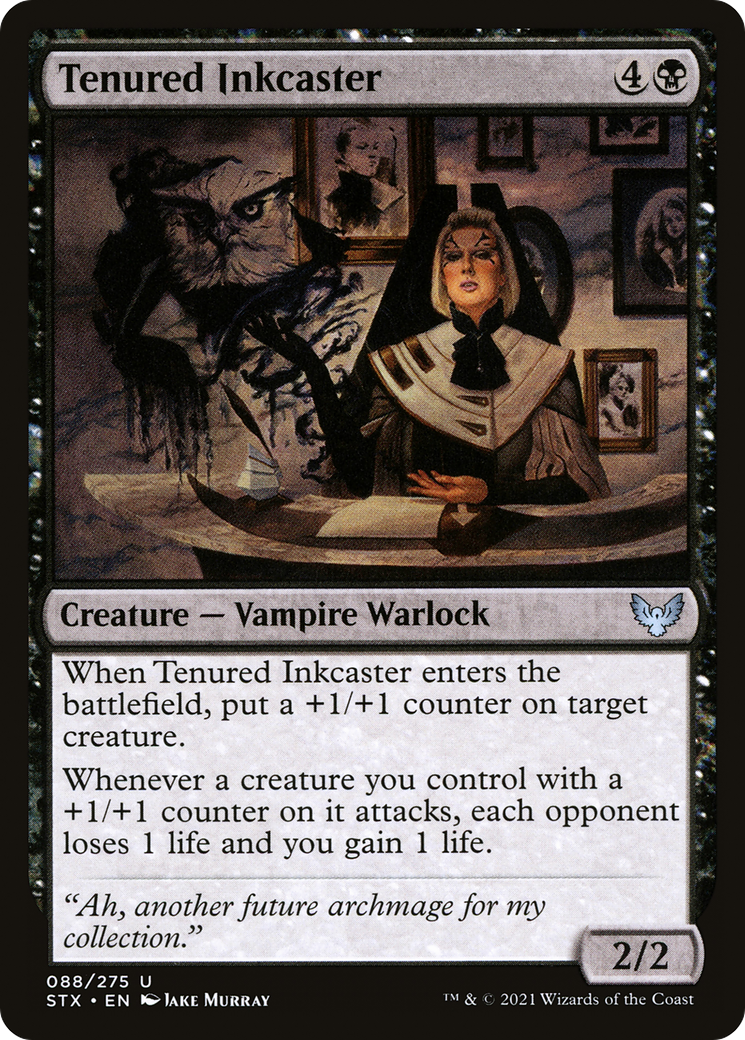 Tenured Inkcaster (STX-088) [Strixhaven: School of Mages] Foil MTG Single Wizards of the Coast