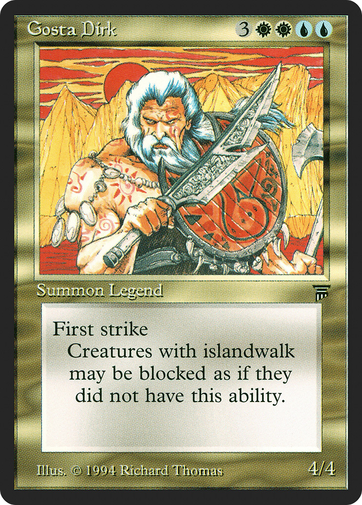 Gosta Dirk (LEG-) [Oldschool] Legends MTG Single Wizards of the Coast