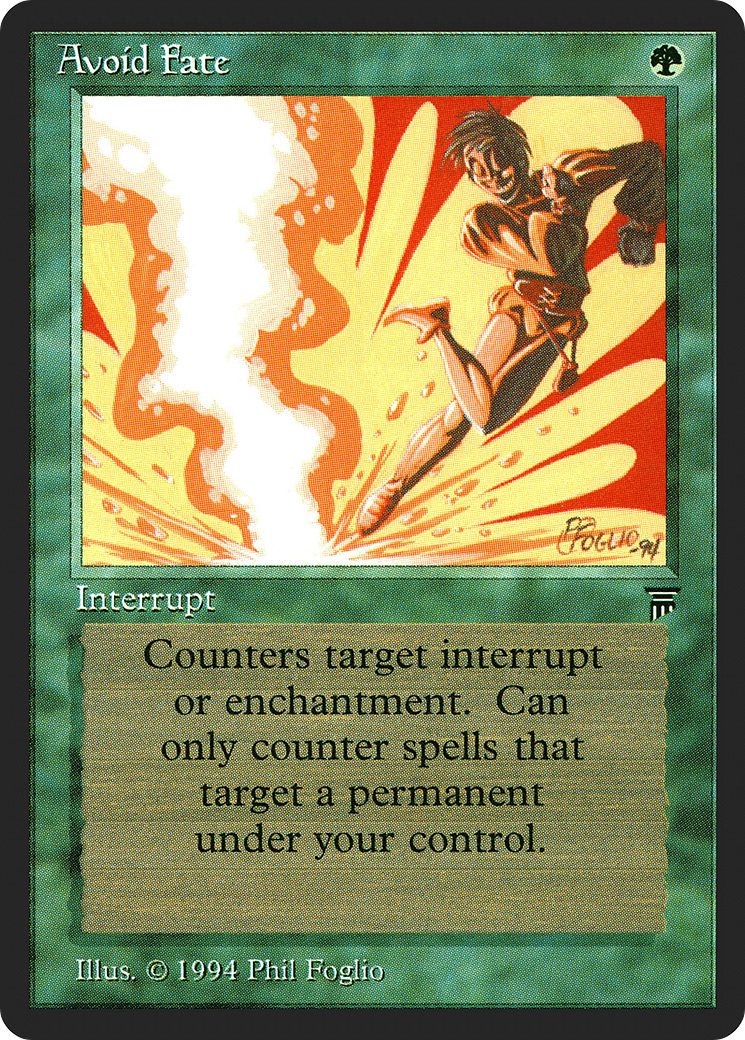 Avoid Fate (LEG-) [Oldschool] Legends MTG Single Wizards of the Coast