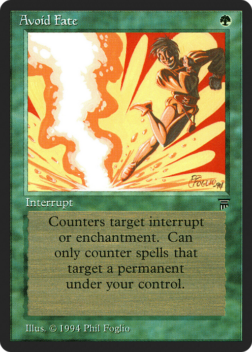 Avoid Fate (LEG-) [Oldschool] Legends MTG Single Wizards of the Coast