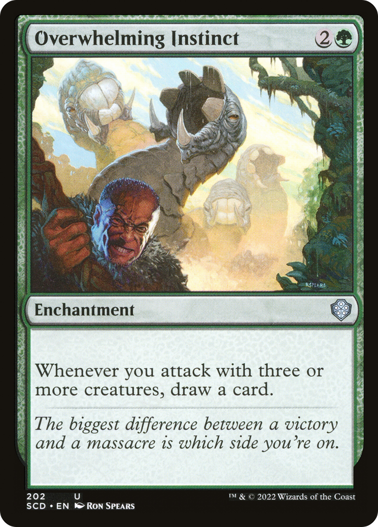 Overwhelming Instinct (SCD-202) [Starter Commander Decks] MTG Single Wizards of the Coast