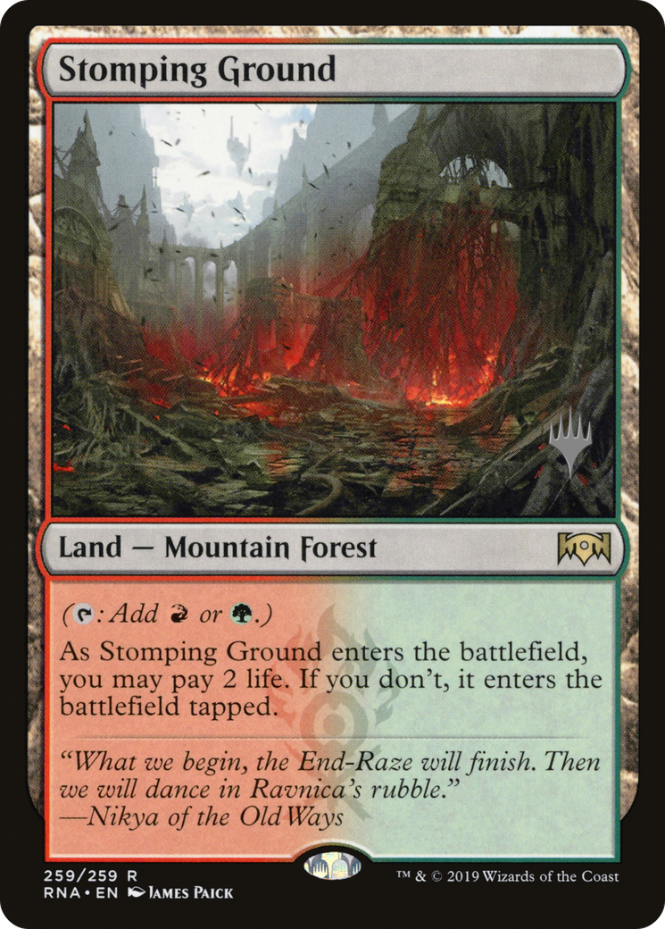 Stomping Ground (PPELD-259) [Ravnica Allegiance Promos] MTG Single Wizards of the Coast