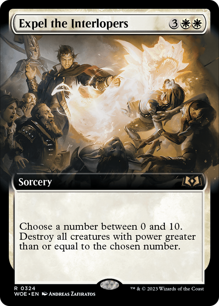Expel the Interlopers (WOE-324) [Wilds of Eldraine] (Extended Art) Foil MTG Single Wizards of the Coast