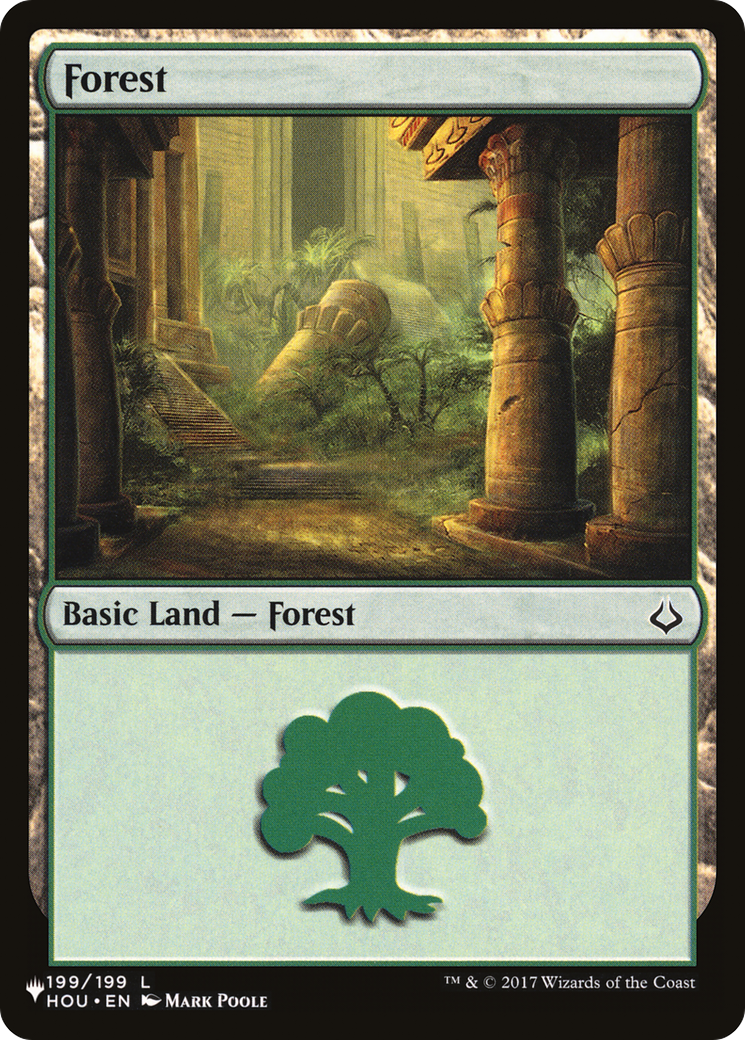 Forest (199) (LIST-199) [Mystery Booster] The List MTG Single Wizards of the Coast