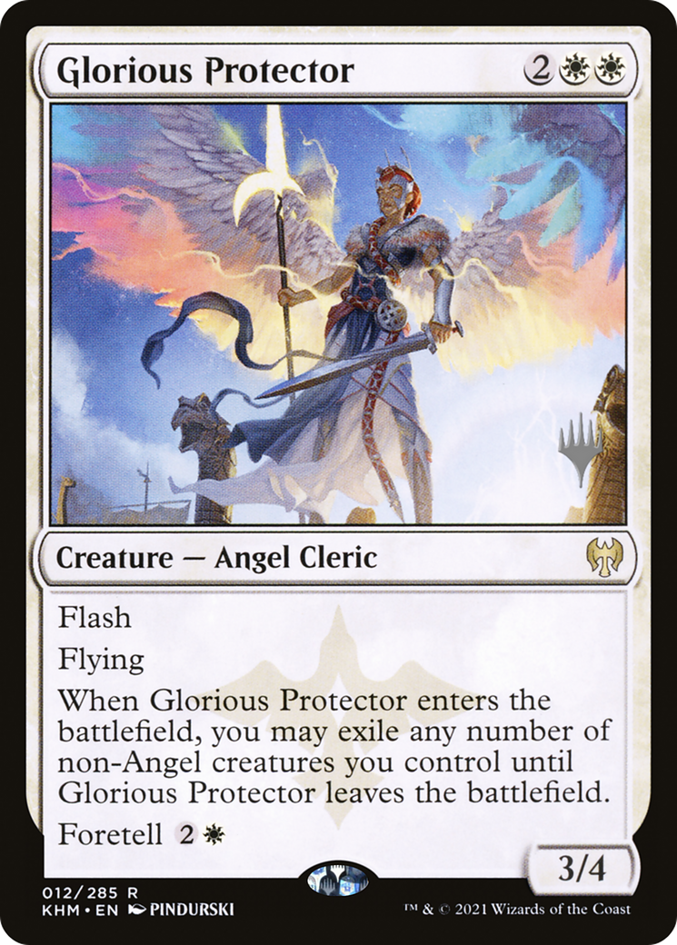 Glorious Protector (PPKHM-12P) [Kaldheim Promos] MTG Single Wizards of the Coast