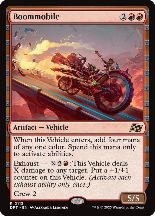 Boommobile (DFT-113) [Aetherdrift] Foil MTG Single Wizards of the Coast