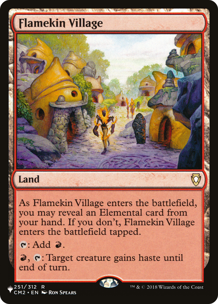 Flamekin Village (CM2) (LIST-251) [Mystery Booster] The List MTG Single Wizards of the Coast
