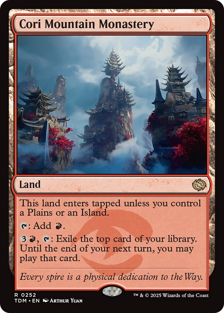Cori Mountain Monastery (TDM-252) [Tarkir: Dragonstorm] Foil MTG Single Wizards of the Coast