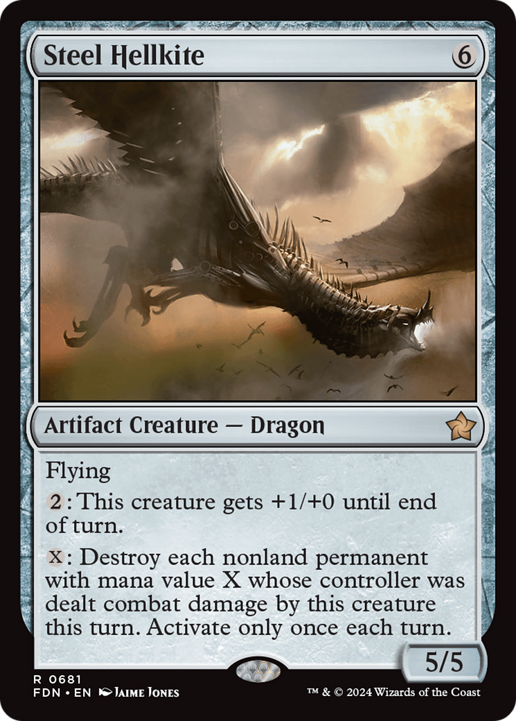 Steel Hellkite (FDN-681) [Foundations] MTG Single Wizards of the Coast