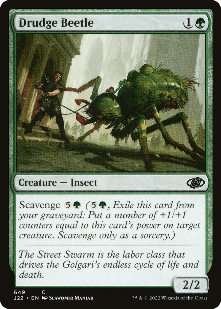 Drudge Beetle (J22-649) [Jumpstart 2022] MTG Single Wizards of the Coast