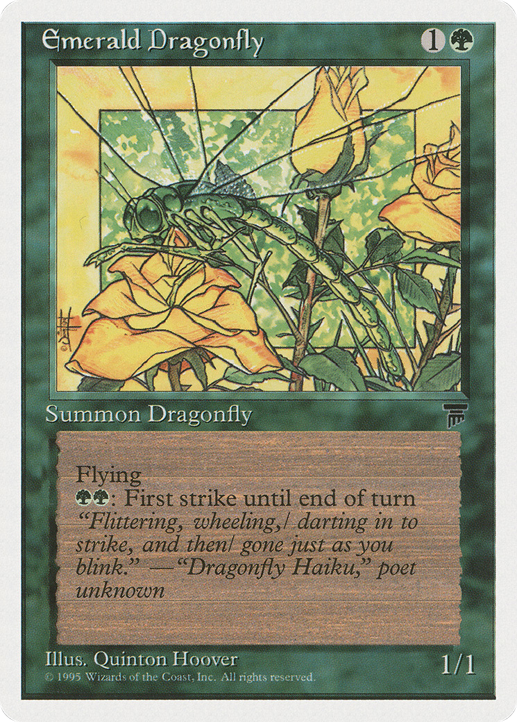 Emerald Dragonfly (CHR-063) [Chronicles] MTG Single Wizards of the Coast
