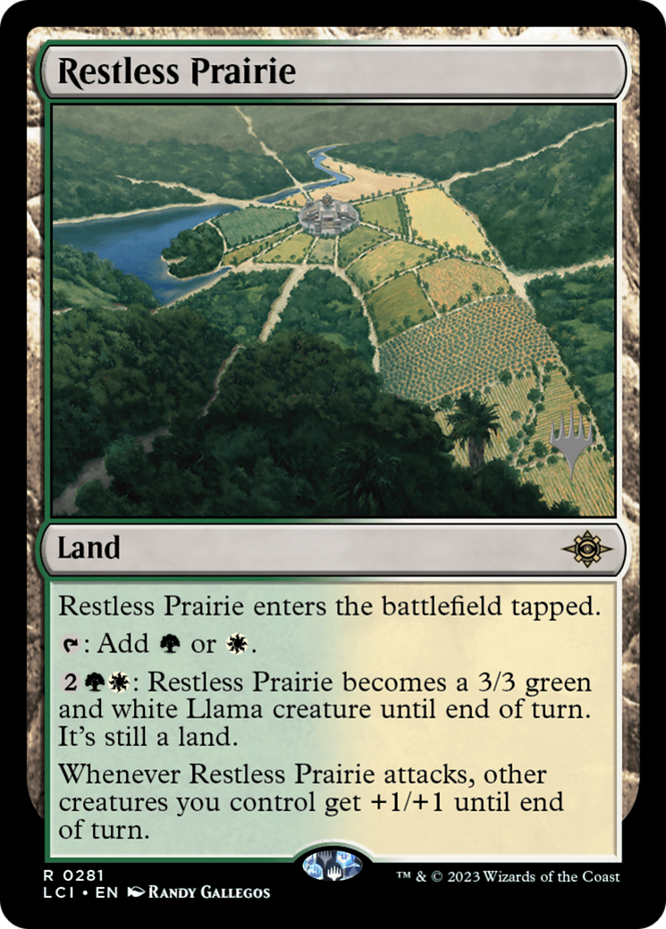 Restless Prairie (PPLCI-281) [The Lost Caverns of Ixalan Promos] Foil MTG Single Wizards of the Coast