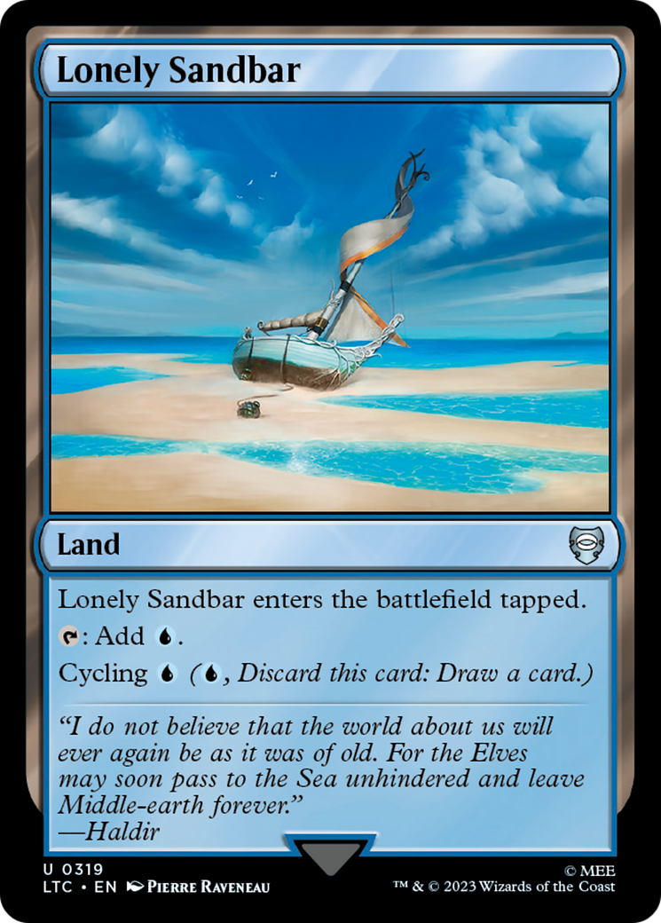 Lonely Sandbar (LTC-319) [Tales of Middle-earth Commander] MTG Single Wizards of the Coast