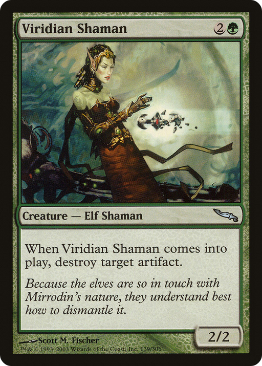 Viridian Shaman (MRD-139) [Mirrodin] MTG Single Wizards of the Coast