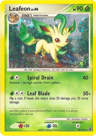 Leafeon - 24/100 (DP Majestic Dawn) () Holofoil [Misc: Deck Exclusives] Pokemon Single Pokémon