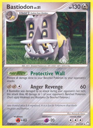 Bastiodon (/123) [DP: Mysterious Treasures] Pokemon Single Pokémon