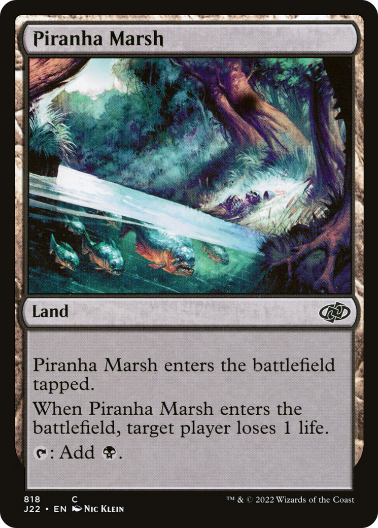 Piranha Marsh (J22-818) [Jumpstart 2022] MTG Single Wizards of the Coast