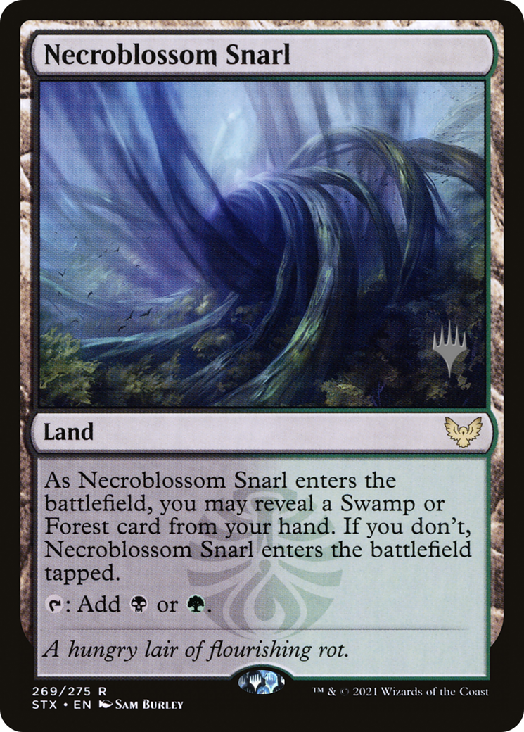 Necroblossom Snarl (PPSTX-269) [Strixhaven: School of Mages Promos] Foil MTG Single Wizards of the Coast