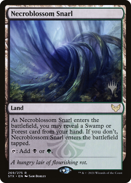 Necroblossom Snarl (PPSTX-269) [Strixhaven: School of Mages Promos] MTG Single Wizards of the Coast