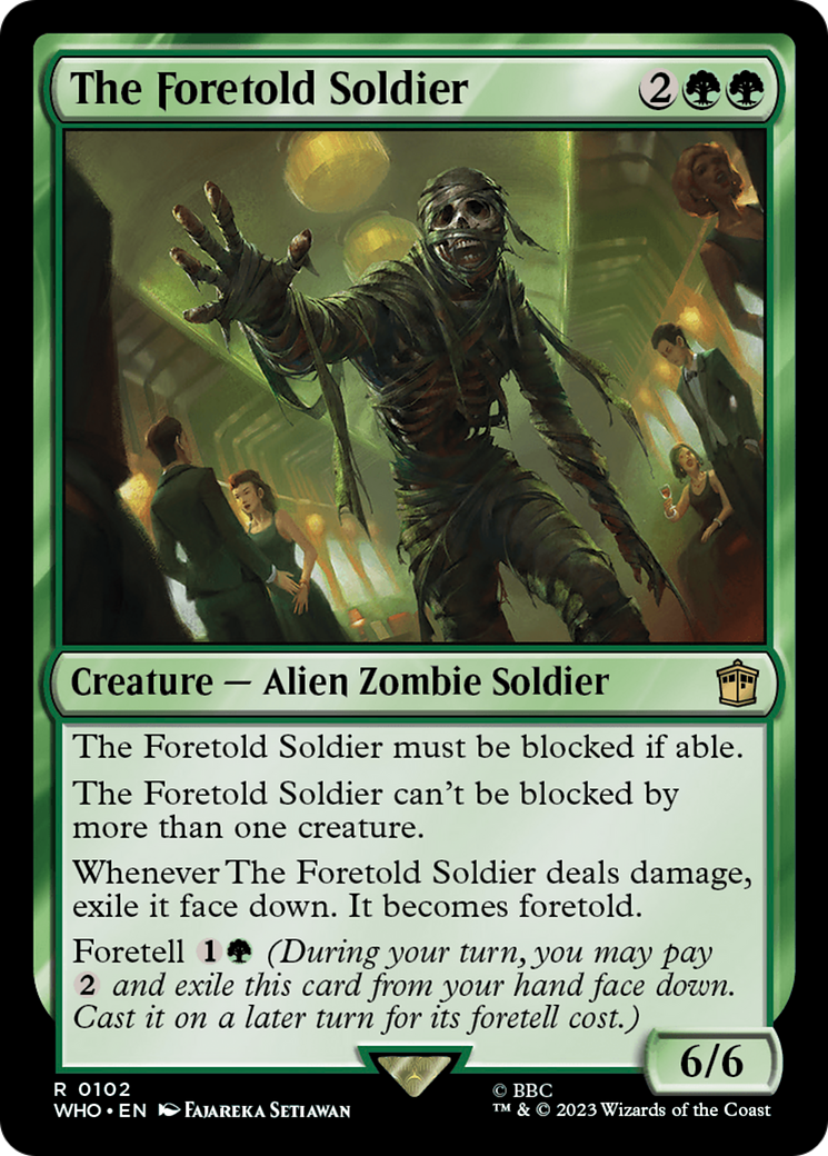 The Foretold Soldier (WHO-102) [Doctor Who] Foil MTG Single Wizards of the Coast