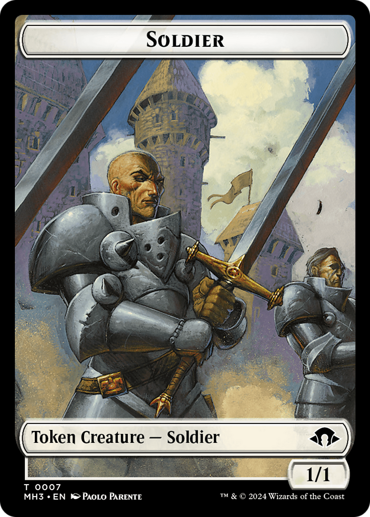 Phyrexian Germ // Soldier Double-Sided Token [Tokens] Modern Horizons 3 Tokens MTG Single Magic: The Gathering