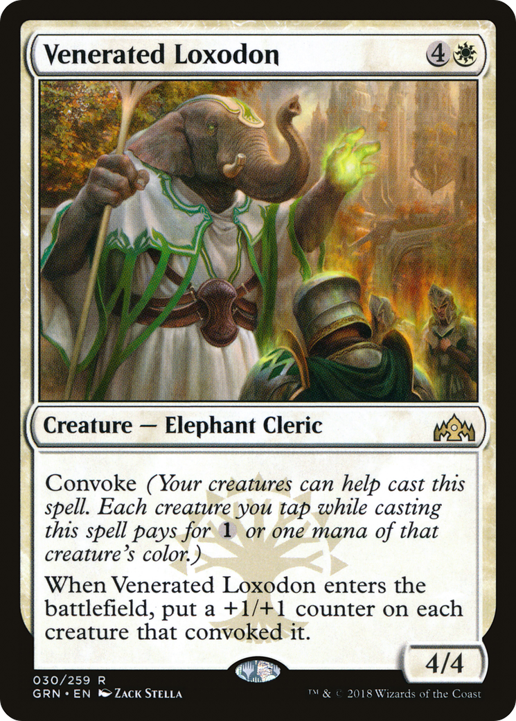 Venerated Loxodon (GRN-030) [Guilds of Ravnica] Foil MTG Single Wizards of the Coast