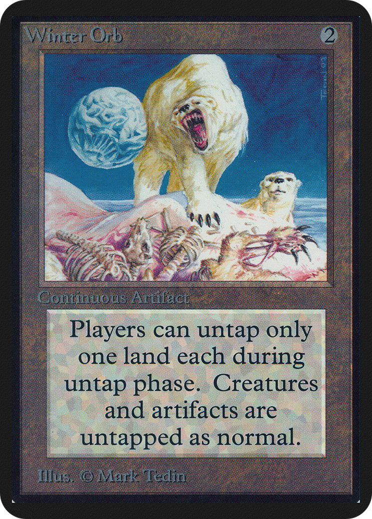 Winter Orb (LEA-) [Oldschool] Limited Edition Alpha MTG Single Wizards of the Coast