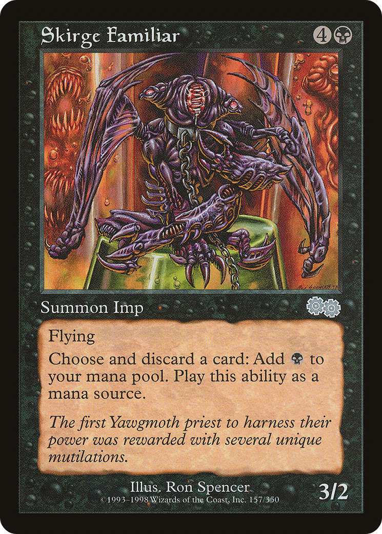 Skirge Familiar (USG-157) [Urza's Saga] MTG Single Wizards of the Coast