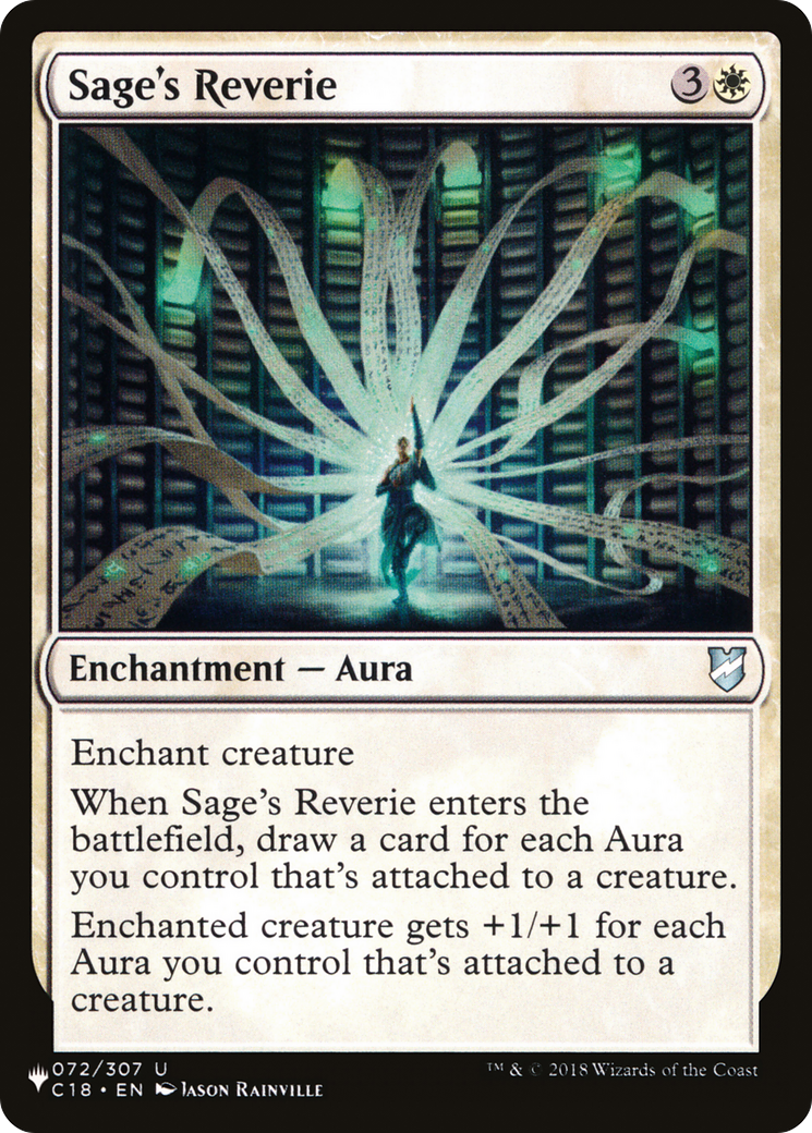 Sage's Reverie (LIST-C18-72) [Mystery Booster] The List MTG Single Wizards of the Coast