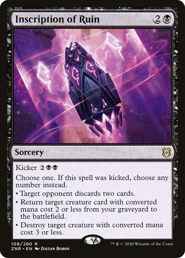 Inscription of Ruin (ZNR-108) [Zendikar Rising] MTG Single Wizards of the Coast