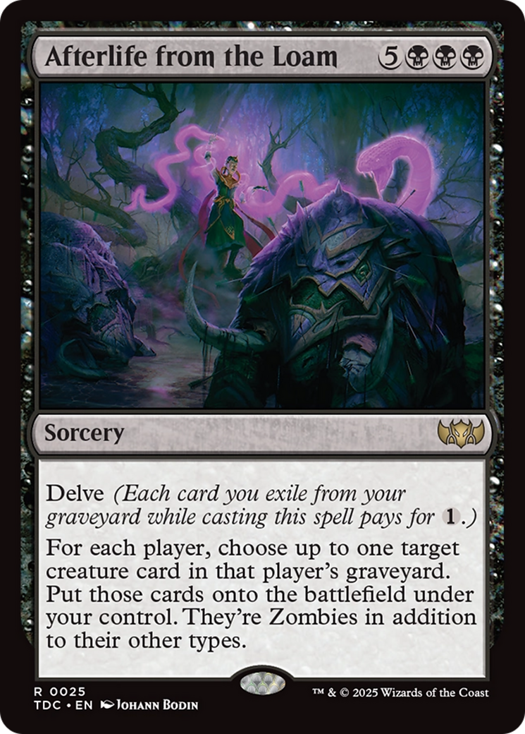 Afterlife from the Loam (TDC-025) [Commander: Tarkir: Dragonstorm] MTG Single Wizards of the Coast
