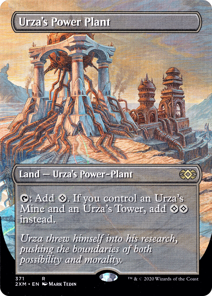 Urza's Power Plant (2XM-371) [Double Masters] (Borderless) Foil MTG Single Wizards of the Coast