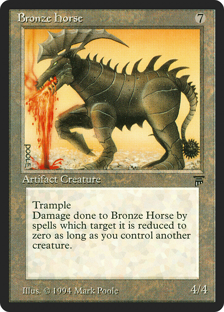 Bronze Horse (LEG-) [Oldschool] Legends MTG Single Wizards of the Coast