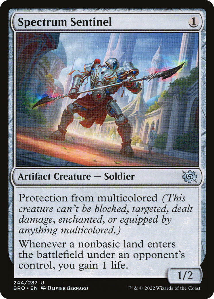 Spectrum Sentinel (BRO-244) [The Brothers' War] Foil MTG Single Wizards of the Coast