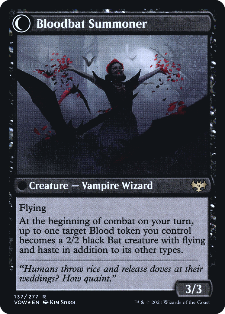 Voldaren Bloodcaster (PRE-137) [Innistrad: Crimson Vow Promos] Foil MTG Single Wizards of the Coast