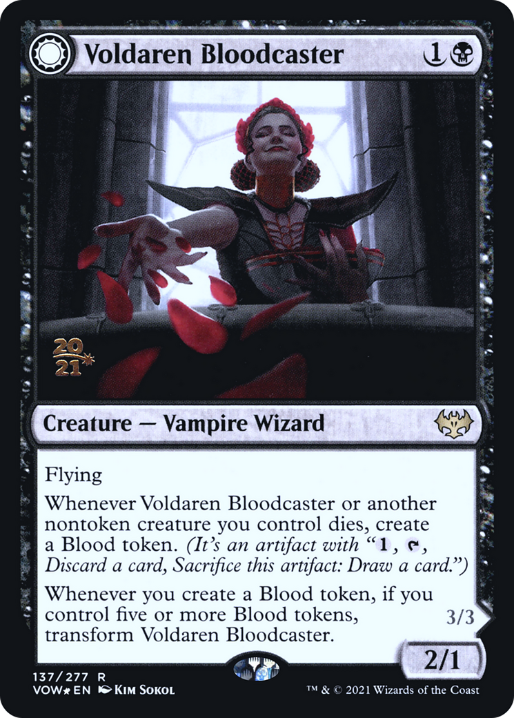 Voldaren Bloodcaster (PRE-137) [Innistrad: Crimson Vow Promos] Foil MTG Single Wizards of the Coast