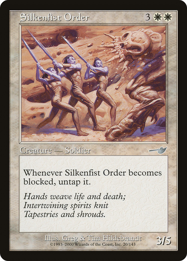 Silkenfist Order (NMS-020) [Nemesis] Foil MTG Single Wizards of the Coast