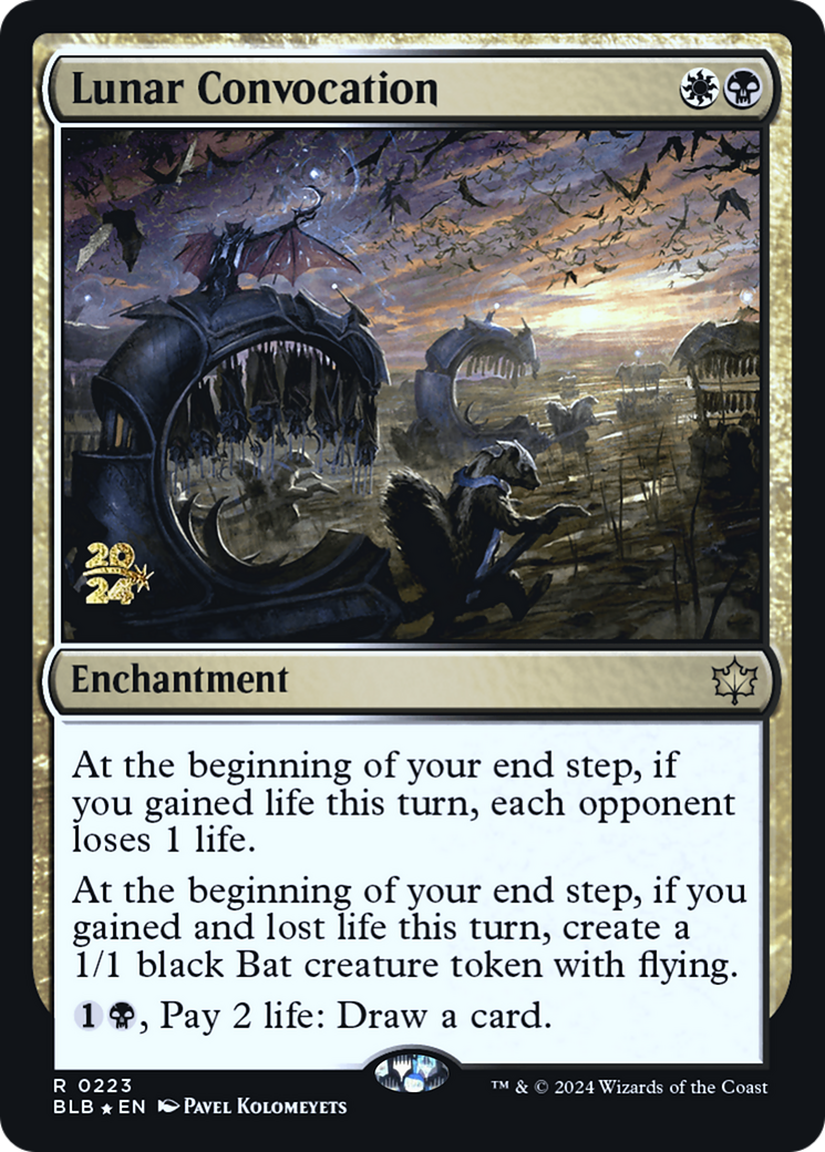 Lunar Convocation (PRE-223) [Bloomburrow Promos] Foil MTG Single Wizards of the Coast