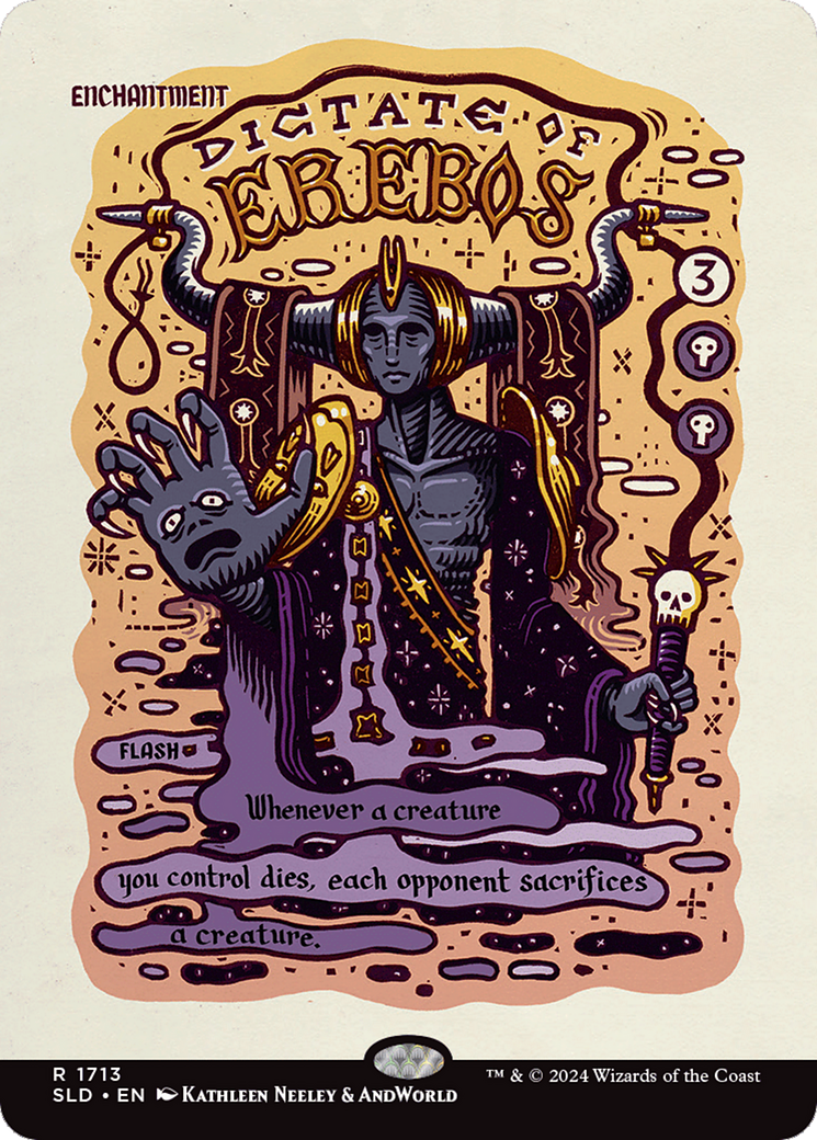 Dictate of Erebos (SLD-1713) [Secret Lair] Drop (Borderless) MTG Single Wizards of the Coast