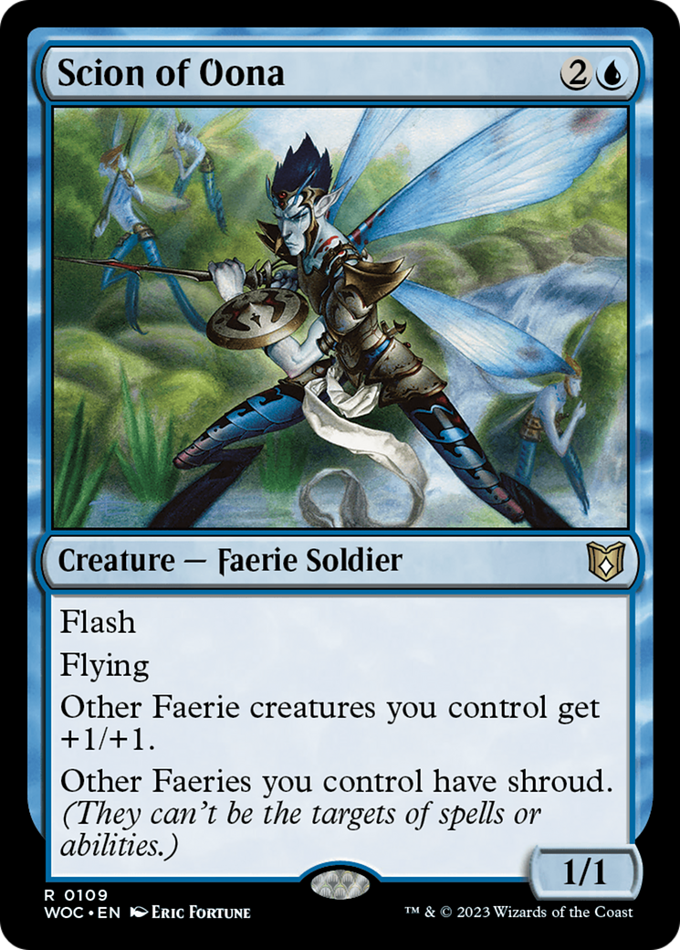 Scion of Oona (WOC-109) [Wilds of Eldraine Commander] MTG Single Wizards of the Coast