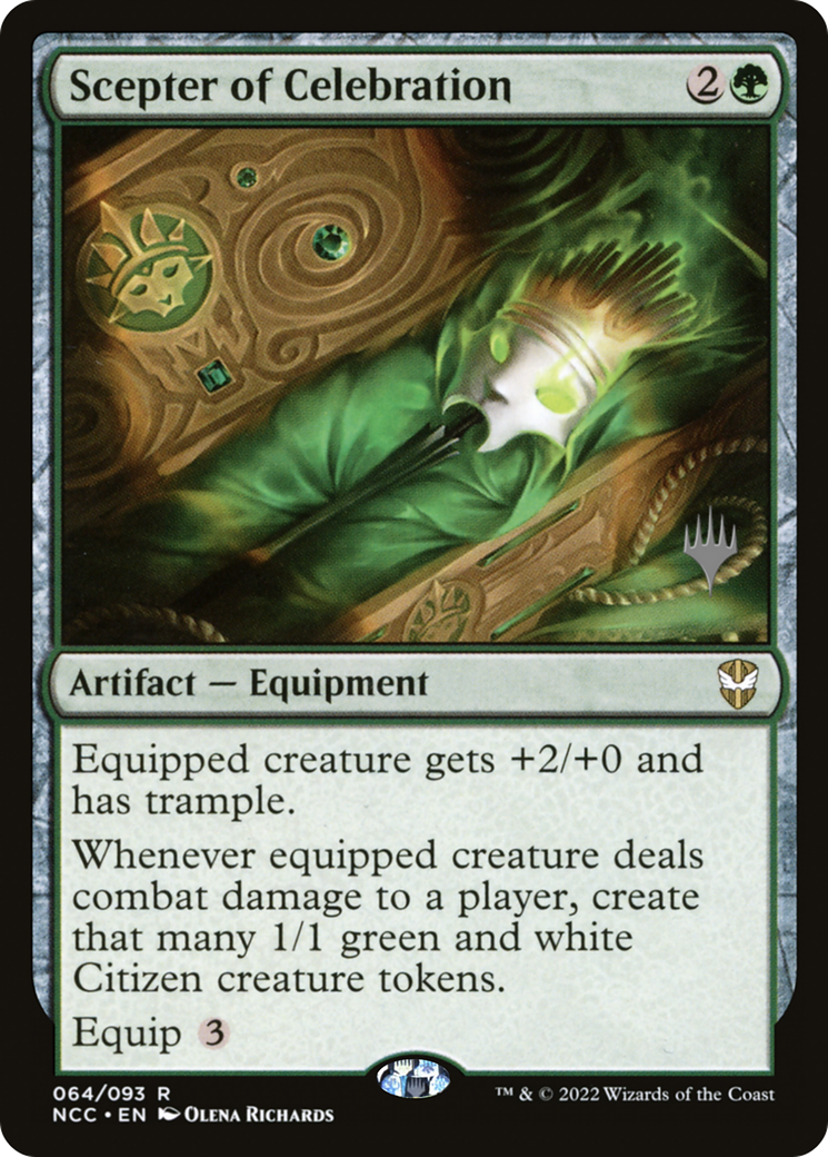 Scepter of Celebration (PPSNC-64P) [New Capenna Commander Promos] Foil MTG Single Wizards of the Coast