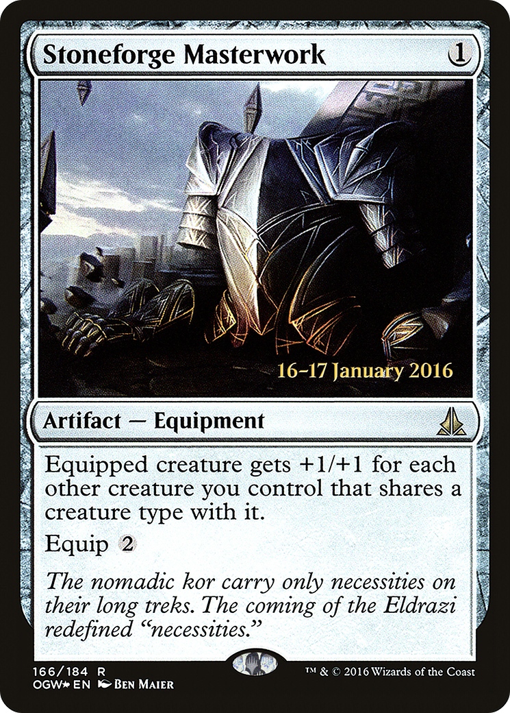 Stoneforge Masterwork (PRE-166) [Oath of the Gatewatch Promos] Foil MTG Single Wizards of the Coast
