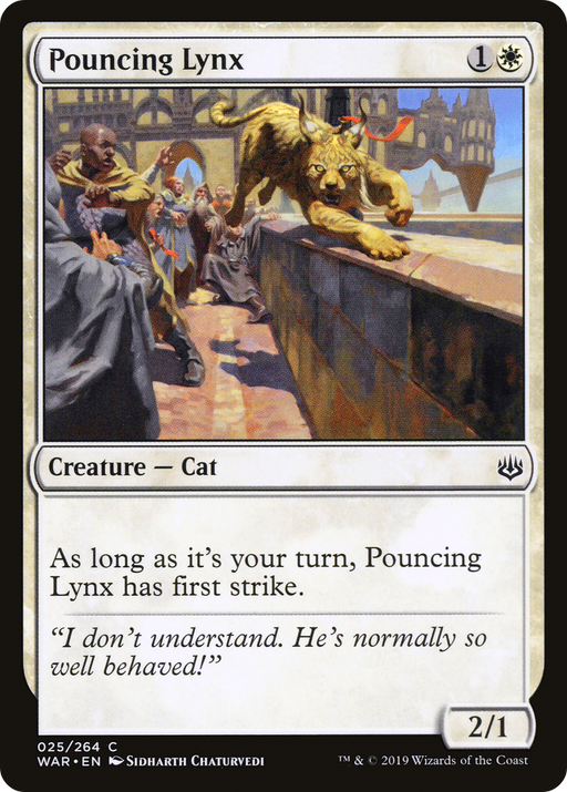 Pouncing Lynx (WAR-025) [War of the Spark] MTG Single Wizards of the Coast