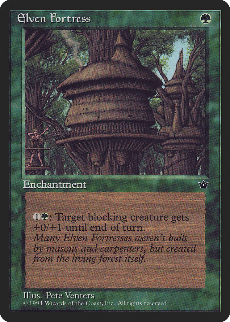 Elven Fortress (FEM-65A) [Fallen Empires] MTG Single Wizards of the Coast